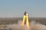 Tàu vũ trụ Starliner của Boeing được phóng thử nghiệm trên sa mạc New Mexico ngày 4/11/2019. (Nguồn: AFP/TTXVN) 