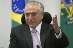 Tổng thống Brazil Michel Temer tại cuộc họp ở Brasilia ngày 29/5. (Nguồn: EPA/TTXVN)