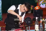 Thí sinh Nguyễn Đức Cường, đến từ Hà Nội, tại cuộc thi. (Ảnh: Nguyễn Chiến/TTXVN) 