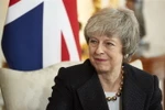 Thủ tướng Theresa May phát biểu tại London, Anh. (Nguồn: AFP/TTXVN) 