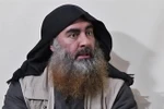 Thủ lĩnh IS Abu Bakr al-Baghdadi tại một địa điểm bí mật. (Nguồn: AFP/TTXVN) 
