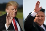 Tổng thống Mỹ Donald Trump (trái) và nhà lãnh đạo Triều Tiên Kim Jong-un. (Nguồn: AFP/TTXVN)