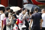 Thời tiết nắng nóng ở Tokyo, Nhật Bản ngày 29/7/2019. (Nguồn: Kyodo/TTXVN) 