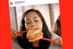 Hình ảnh bị chỉ trích trong đoạn quảng cáo của Burger King. (Nguồn: thedrum.com)