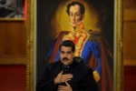 Tổng thống Venezuela Nicolas Maduro trong cuộc họp báo tại Caracas. (Nguồn: AFP/TTXVN)