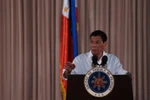Tổng thống Philippines Rodrigo Duterte. (Nguồn: AFP/TTXVN)