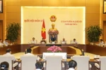 Chủ tịch Quốc hội Nguyễn Thị Kim Ngân chủ trì Phiên họp thứ 3 của Ủy ban Thường vụ Quốc hội khóa XIV. (Ảnh: Trọng Đức/TTXVN)