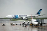 Máy bay của Hãng hàng không EgyptAir tại sân bay Charles de Gaulle ở Paris ngày 19/5. (Nguồn: THX/TTXVN)