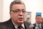 Đại sứ Andrey Karlov trong bức ảnh chụp ngay trước khi bị bắn. (Nguồn: RIA Novosti)