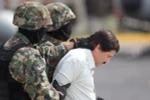 Cảnh sát dẫn độ Joaquin 'El Chapo' Guzman tại Mexico City ngày 22/2/2014. 