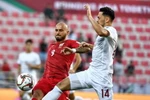 Kyrgyzstan (áo đỏ) đánh bại Philippines 3-1. (Nguồn: AFC)