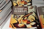 Cuốn sách "Nếu tôi có một người anh em" lần đầu ra mắt độc giả. (Ảnh: Lê Hà/TTXVN)