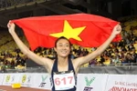 Vận động viên Lê Tú Chinh. (Ảnh: Quốc Khánh/TTXVN)