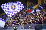 Người hâm mộ Hà Nội FC lại được hưởng niềm vui chiến thắng. (Ảnh: Trọng Đạt/TTXVN)