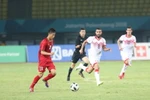Pha dẫn bóng của Phan Văn Đức. (Ảnh: Hoàng Linh/TTXVN)