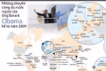 [Infographics] Những chuyến công du của Tống thống Mỹ Obama