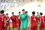 Tuyển Việt Nam vẫn chưa có điểm nào sau 2 lượt trận. (Ảnh: Hoàng Linh/TTXVN)