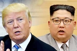 Tổng thống Mỹ Donald Trump và nhà lãnh đạo Triều Tiên Kim Jong-un. (Nguồn: Getty)