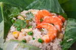 Thưởng thức hương vị thanh tao của món cơm hấp lá sen