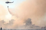 Trực thăng tham gia dập lửa cháy rừng ở hạt Butte, bang California. (Nguồn: AFP/TTXVN)