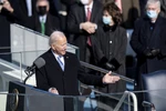 Tân Tổng thống Mỹ Joe Biden phát biểu sau khi tuyên thệ nhậm chức tại Đồi Capitol, Washington DC., ngày 20/1/2021. (Ảnh: THX/TTXVN)