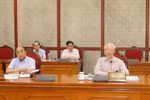 Tổng Bí thư Nguyễn Phú Trọng phát biểu kết luận cuộc họp. (Ảnh: Trí Dũng/TTXVN) 