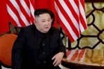 Chủ tịch Triều Tiên Kim Jong-un tại cuộc gặp. (Ảnh: TTXVN)