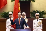 Chủ tịch nước Võ Văn Thưởng tuyên thệ nhậm chức. (Ảnh: TTXVN)