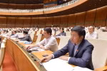 Đại biểu Quốc hội biểu quyết thông qua Nghị quyết về dự toán ngân sách nhà nước năm 2019. (Ảnh: Phương Hoa/TTXVN)
