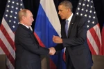 Tổng thống Nga Vladimir Putin và người đồng cấp Mỹ Barack Obama. (Nguồn: Reuters)