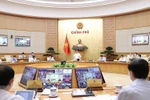 Thủ tướng Phạm Minh Chính chủ trì Phiên họp Chính phủ thường kỳ tháng 9. (Ảnh: Dương Giang/TTXVN)