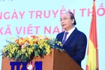 Thủ tướng Nguyễn Xuân Phúc phát biểu tại Lễ kỷ niệm 75 năm Ngày thành lập Thông tấn xã Việt Nam (15/9/1945-15/9/2020). (Ảnh: Thành Đạt/TTXVN)