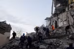 Cảnh đổ nát sau động đất ở Albania. (Nguồn: Reuters)