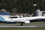 Máy bay Boeing 737 MAX 9 hạ cánh tại Seattle, Washington, Mỹ. (Ảnh: AFP/ TTXVN)