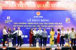 Lễ phát động Tháng khuyến mại tập trung quốc gia 2020. (Ảnh: Trần Việt/TTXVN)