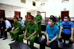 Các bị cáo tại phiên tòa ngày 10/2/2020. (Ảnh: Thành Chung/TTXVN)