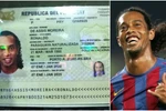 Ronaldinho bị bắt do nghi sử dụng hộ chiếu giả. (Ảnh: Metro)