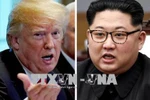 Tổng thống Mỹ Donald Trump (trái) và Nhà lãnh đạo Triều Tiên Kim Jong-un. (Nguồn: REUTERS/TTXVN)