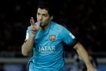 Suarez ghi cả ba bàn thắng cho Barcelona. (Nguồn: EPA)