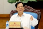 Thủ tướng Nguyễn Tấn Dũng phát biểu kết luận phiên họp. (Ảnh: Đức Tám/TTXVN)