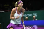 Petra Kvitova có chiến thắng đầu tay tại WTA Finals 2015. (Nguồn: AFP)