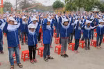 Giáo dục kỹ năng phòng, chống quấy rối và xâm hại tình dục trẻ em cho học sinh tại Ninh Bình. (Ảnh: Hải Yến/TTXVN)