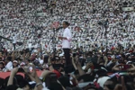 Tổng thống Indonesia Joko Widodo tại cuộc vận động tranh cử ở Jakarta, Indonesia ngày 13/4. (Ảnh: AFP/TTXVN)