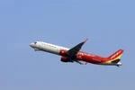 Máy bay của hãng hàng không Vietjet Air. (Ảnh: Huy Hùng/TTXVN)