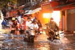 Mưa to có nguy cơ gây ngập úng cục bộ tại nhiều địa phương. (Ảnh: Thành Đạt/TTXVN)