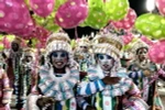 Lễ hội hóa trang Carnival ở Rio de Janeiro, Brazil. (Nguồn: AFP/TTXVN)