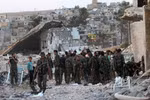Binh sỹ Syria ở Aleppo. (Nguồn: EPA)