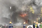 Hiện trường vụ cháy. (PV/Vietnam+)