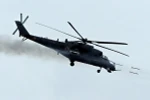 Máy bay MI-28 của Nga tham gia cuộc tập trận. (Nguồn: AFP/TTXVN)