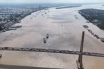 Khu vực sông Tiền giáp ranh gữa tỉnh Tiền Giang và tỉnh Bến Tre. (Ảnh minh họa. Nguồn: Vietnam+)